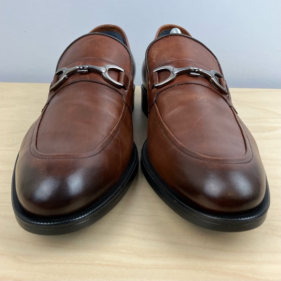 Johnston Murphy Men’s Size 10.5 M Flynch Bit Loafers Brown Italian Calfskin Shoe main image 4